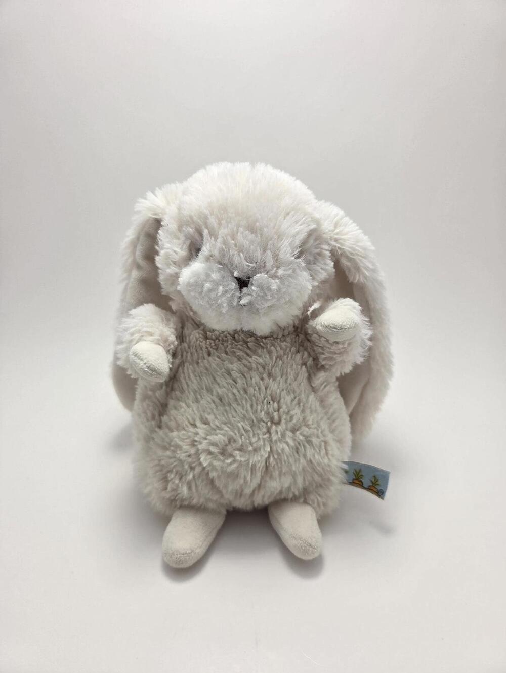 Bunnies by the Bay Cream Bunny Rabbit Plush Pink Ears White Nibble (7 inch)